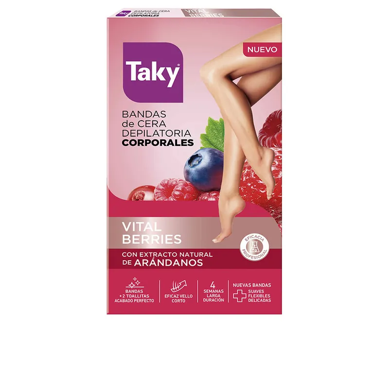 Taky Körperwachsstreifen mit rotem Obstmotiv Top-Angebot