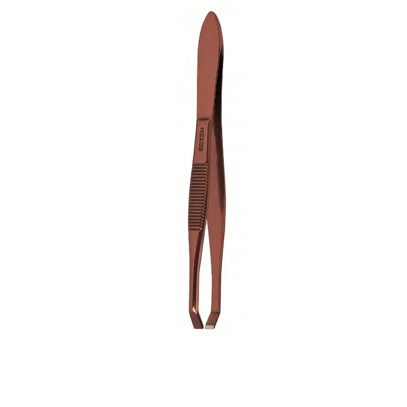 Billig Beter COPPER PLATED crab tip tweezers