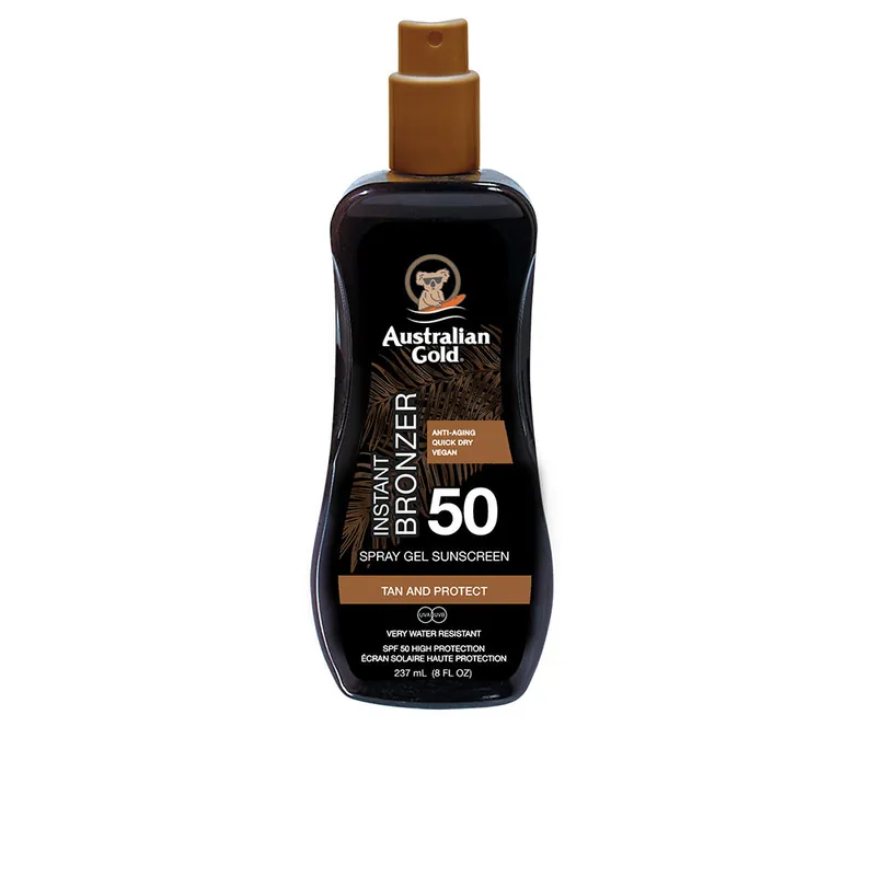 Sichere Zahlung Australian Gold SONNENSCHUTZ SPF50 Sprühgel mit Instant-Bronzer