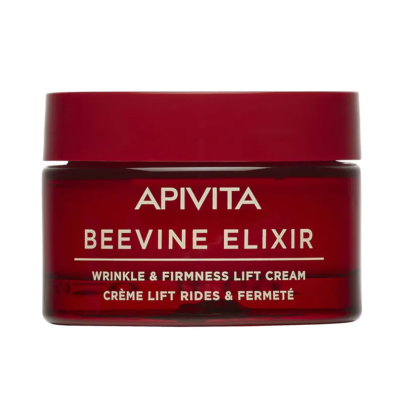 Apivita BEEVINE ELIXIR LIFT AND FIRMNESS CREAM Leichte Anti-Aging-Feuchtigkeitscreme für das Gesicht Neue Ware