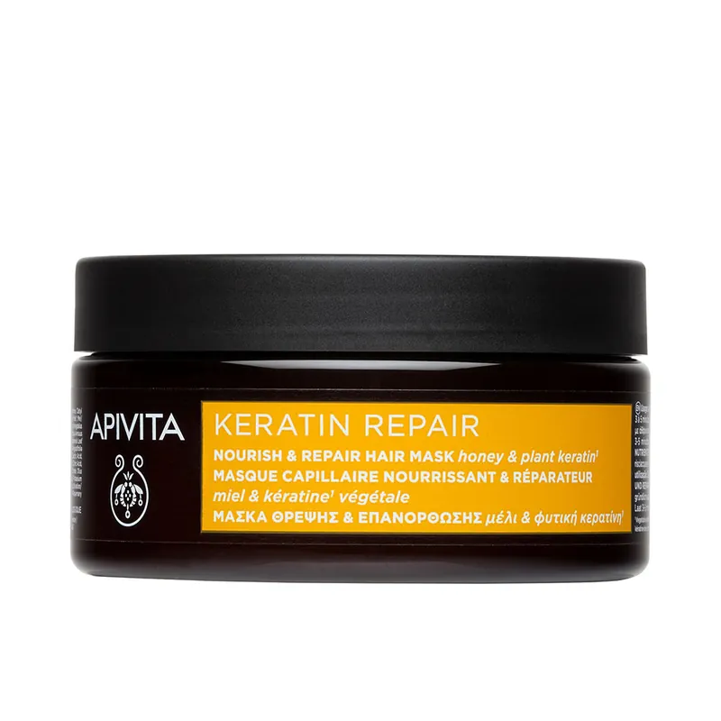 Bestpreis Apivita NÄHRENDE UND REPARIERENDE KERATIN-REPARATURMASKE für trockenes und strapaziertes Haar