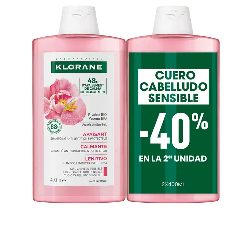 Preisknaller Klorane A LA PEONY BIO beruhigendes Shampoo-Duo