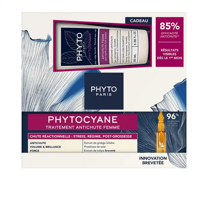 Phyto PHYTOCYANE WOMEN REAKTIONAL HAIR COVER + SHAMPOO SET Letzte Chance