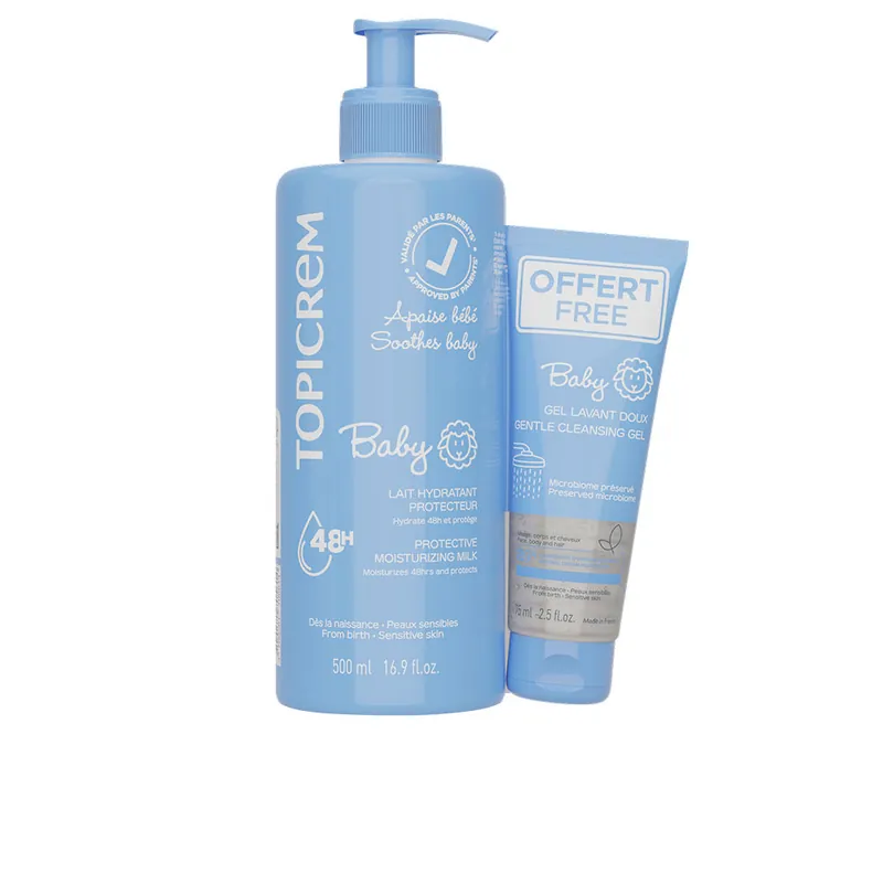 Nur Heute Topicrem Baby-Feuchtigkeitsmilch 500 ml + Reinigungsgel 75 ml