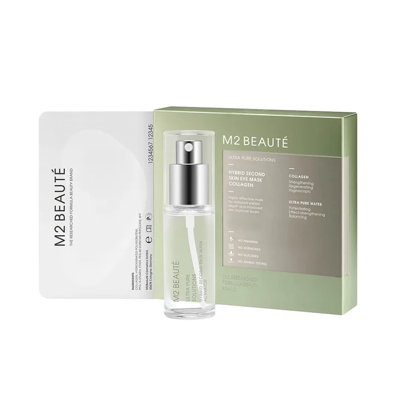 Solange Der Vorrat Reicht M2 Beauté HYBRID Zweite Haut Augenmaske Collagen 7 Anwendungen