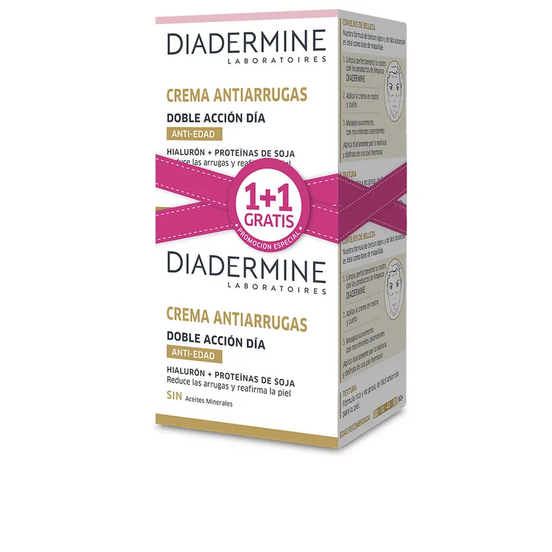 Diadermine CREMA ANTIARRUGAS DOBLE ACCION DIA SET Schneller Versand