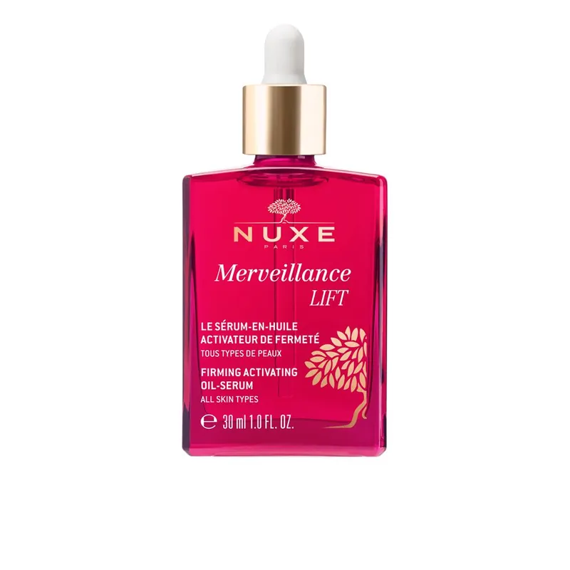 Neue Kollektion Nuxe MERVEILLANCE LIFT, der Serum-in-Huile-Aktivator de Fermeté