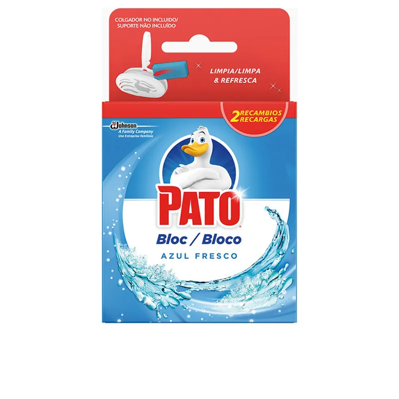 Pato DUCK WC BLOC blaues Wasser reinigt und desinfiziert Neue Ware
