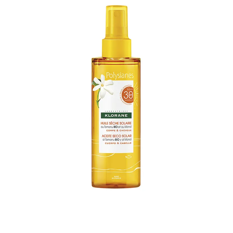 Klorane MONOÏ Y TAMANU BIO Solar-Trockenöl SPF30 Sale