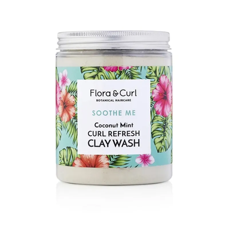 Sofort Bestellen Flora And Curl SOOTHE ME Coconut Mint Curl Refresh Clay Wash